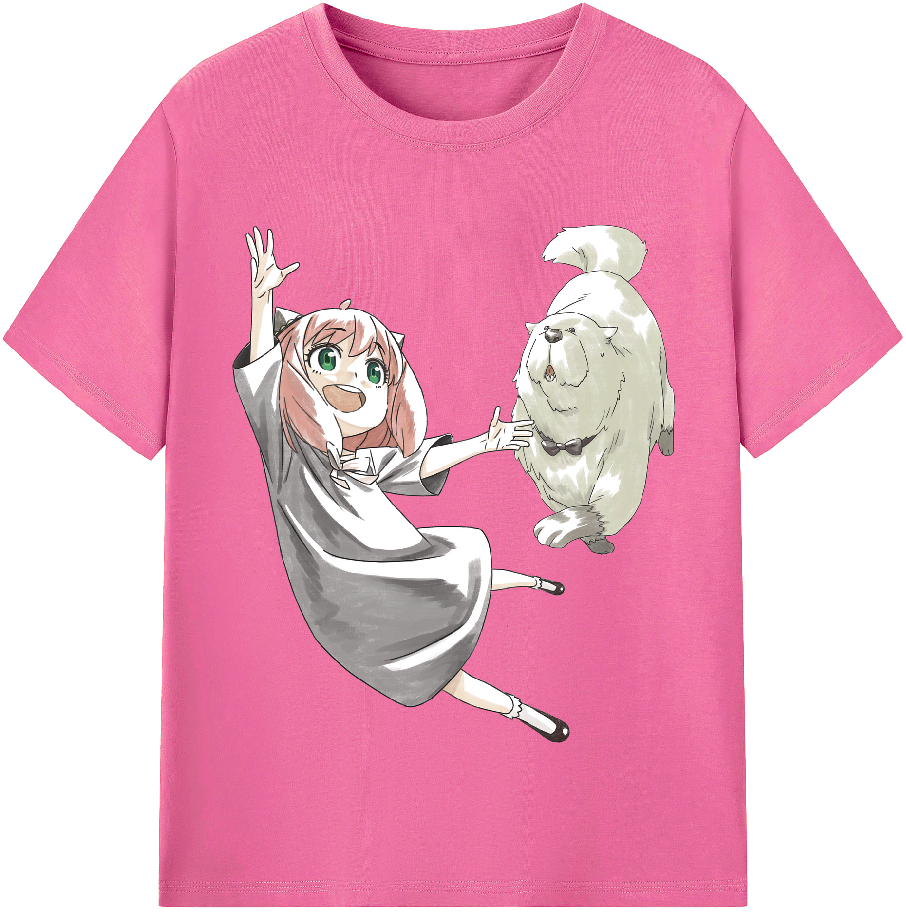 （画像用） SPY×FAMILY间谍家家酒 レディースカジュアルプリントTシャツ（綿100％）